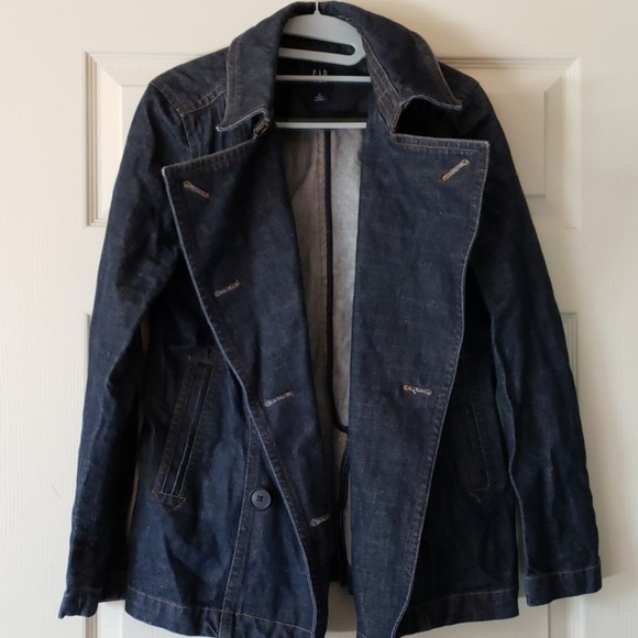 GAP women denim blue jean jacket Medium - Picture 2 of 8
